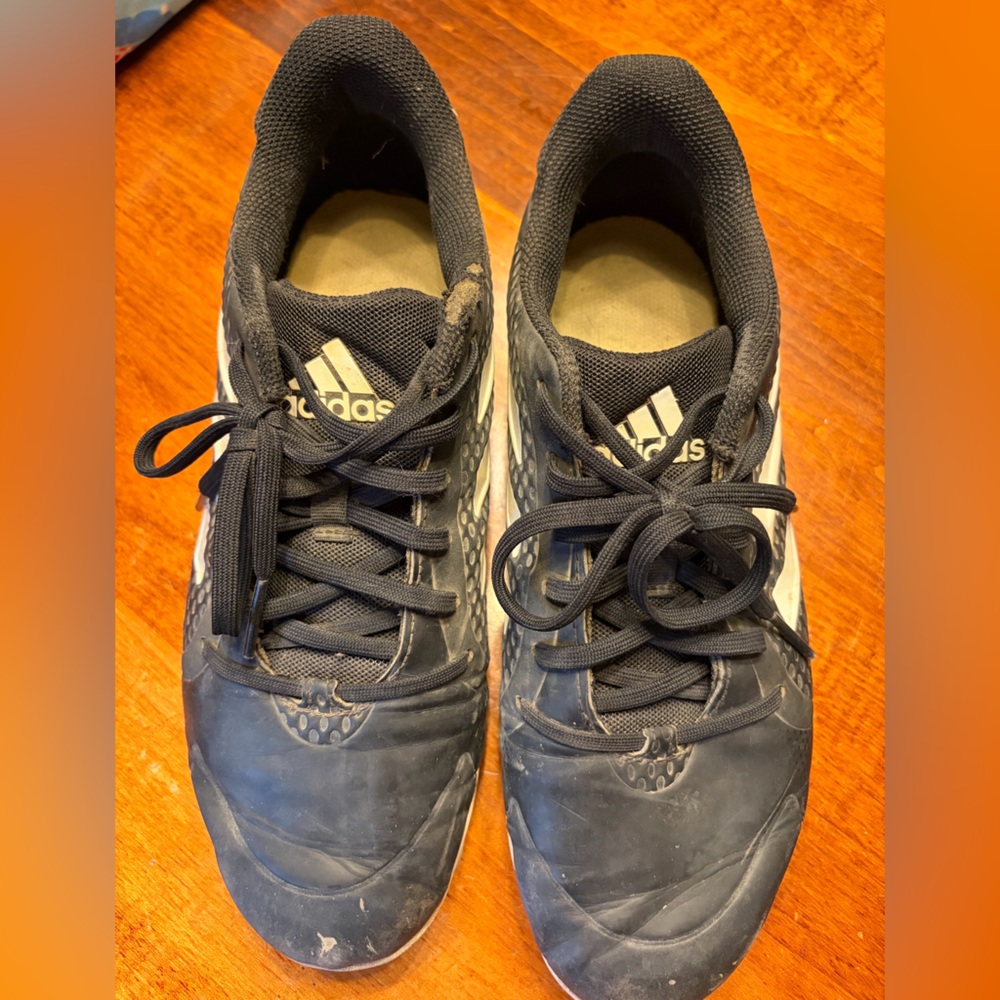 Adidas Black and White Athletic Shoes